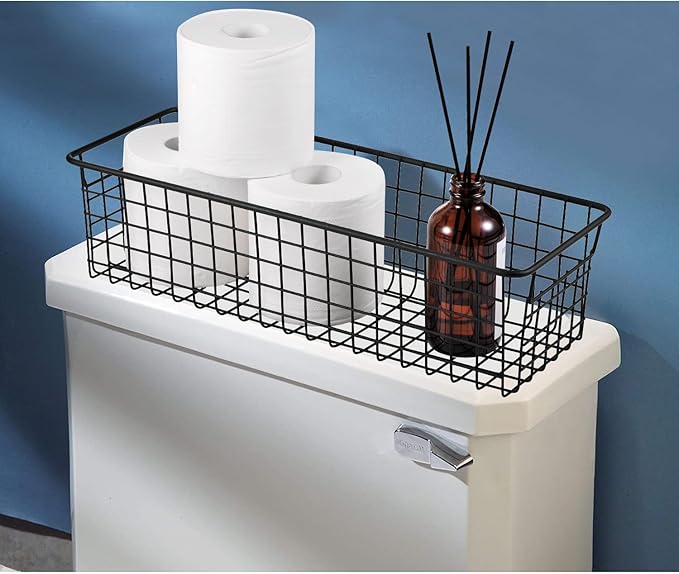 Sheechung Farmhouse Decor Metal Wire Storage Organizer Bin Basket
