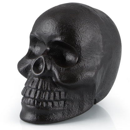MOLIGOU Skull Statue, Human Skull Sculpture Halloween Decor, Cast Iron Collectible Skull Figurine