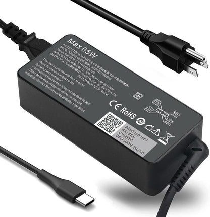 Fepprry 65W USB C Laptop Charger Compatible with Lenovo Thinkpad/Yoga/Chromebook, ADLX65YDC2A Replacement for Lenovo Laptop Charger
