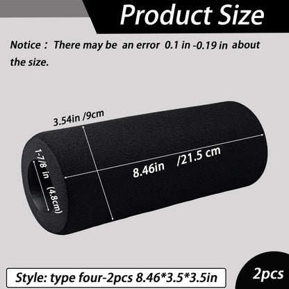 Foot Foam Pads Rollers(7.87in*3.14in*3.14in) for Exercise Machine, Inversion Table, Workout Bench, Sits Ups Replacement Parts, Home Gym Accesories