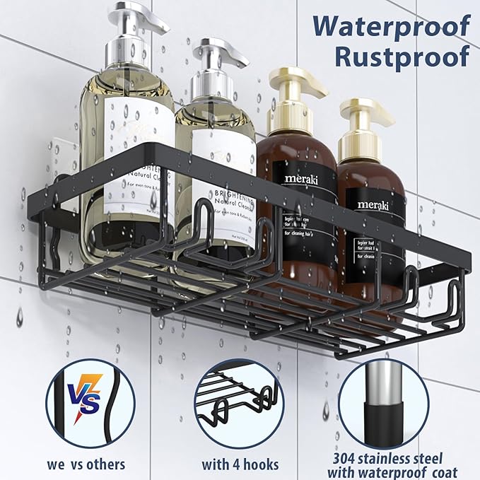 5 Pack Shower Caddy Organizer Rack Shelf