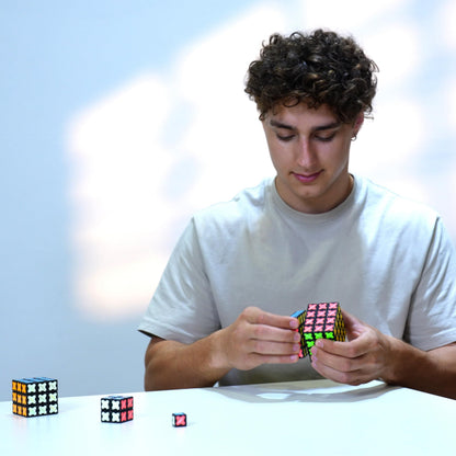 TOSY Magnet Cube 3x3-240 Magnets, 30 Blocks, 7 in 1 Toy: Puzzle Cube Game, Creative Building Blocks, Transformable Fidget Spinner, Infinity Cube, Magnet Tiles, UV Flashlight, Glowing STEAM Toy