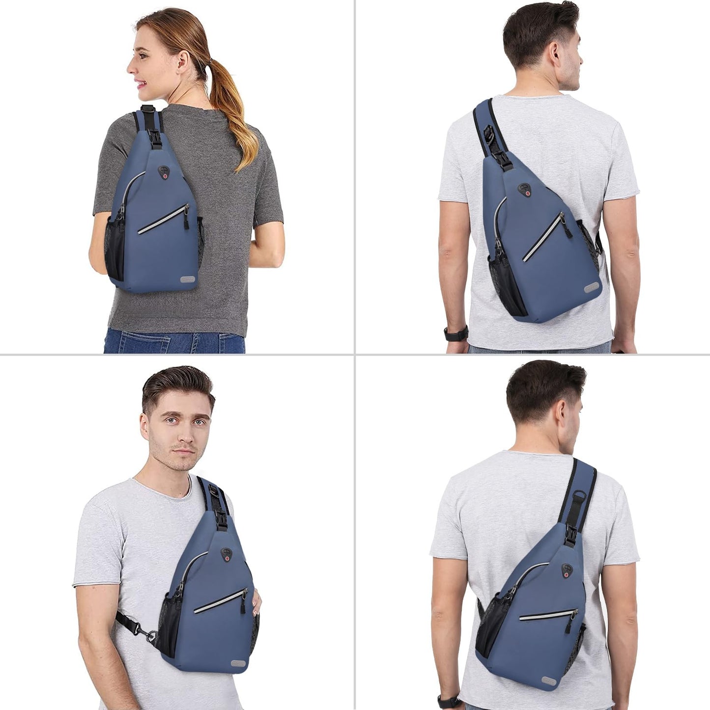 MOSISO Sling Backpack, Multipurpose Crossbody Shoulder Bag Travel Hiking Daypack