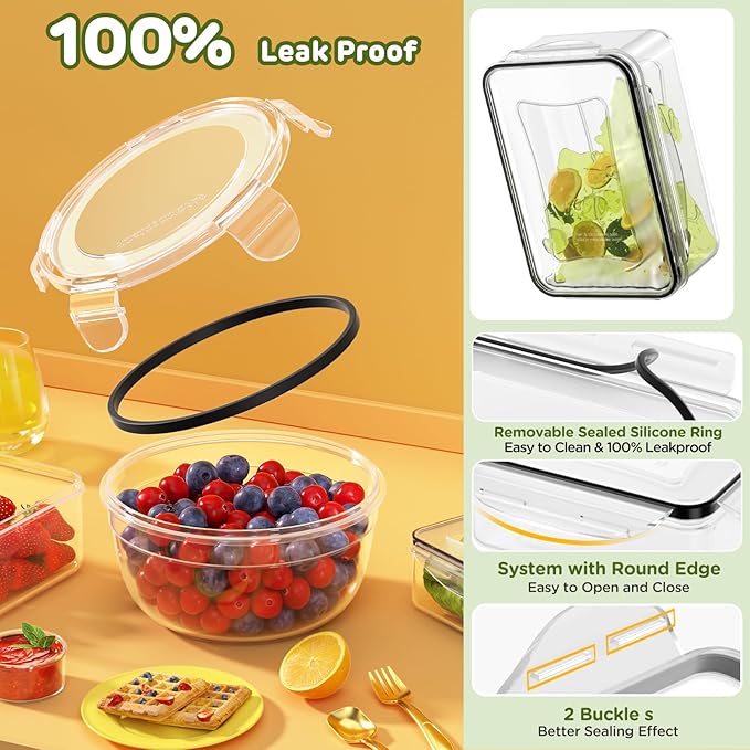 40 PCS Food Storage Containers