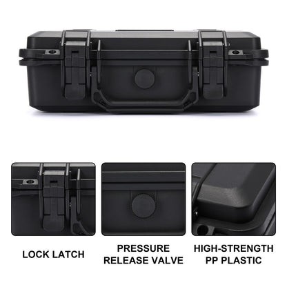 Mayouko Portable Tool Box with Shock- Proof Sponge, Water Proof Grade IP67, Waterproof Hard Case with Foam Insert, Shockproof Carrying Case, Explosion Proof Box, 11.6"L×8.3"W×3.9"H