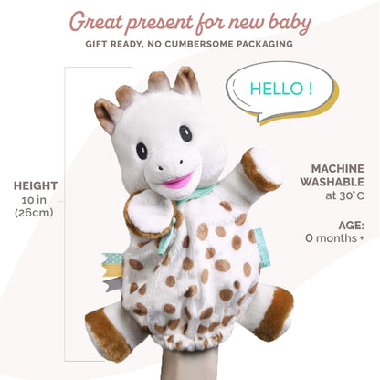 Sophie The Giraffe Super Soft Puppet Comforter