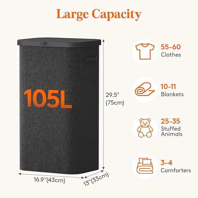 Lifewit 105L Large Laundry Basket