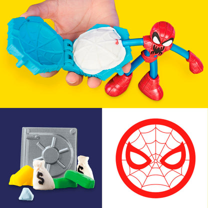 Play-Doh Spider-Man Launch & Slice Battle Playset, Non-Toxic Modelling Compound Set for Boys and Girls, Creative Toys for 4+ Year Old Kids