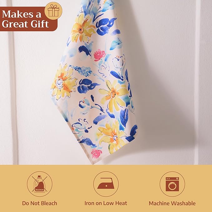 Maison d' Hermine Kitchen Towels Set of 3 100% Cotton 27.50" x 20" Reusable