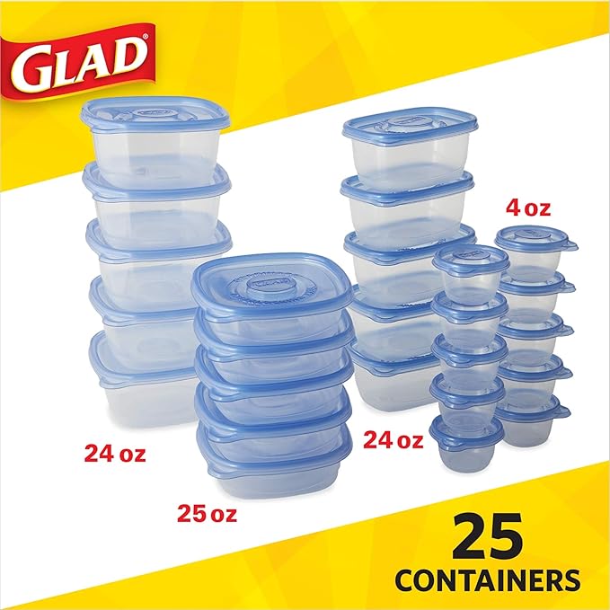 Glad GladWare Food Storage Containers, Lunch Variety Pack