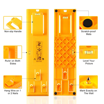 Stalishare Picture Hanging Kit 220PCS, Instaframe Easy Picture Hang and Level Tool, Wall Hanging Kit Assorted with Sawtooth/ Wire Hangers, Small Hammer for Photo/ Painting/ Art/ Canvas/ Home Decor