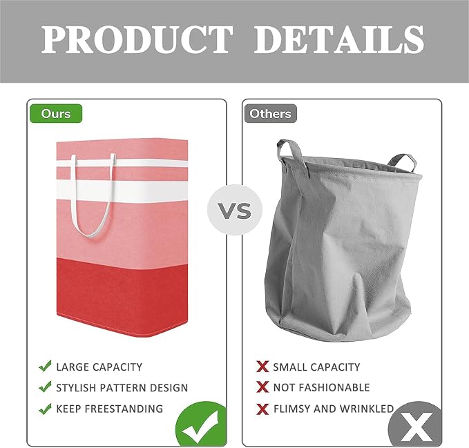 Foldable Laundry Basket，Large Laundry Baskets