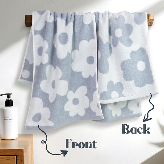 Jacquotha Floral Hand Towels for Bathroom