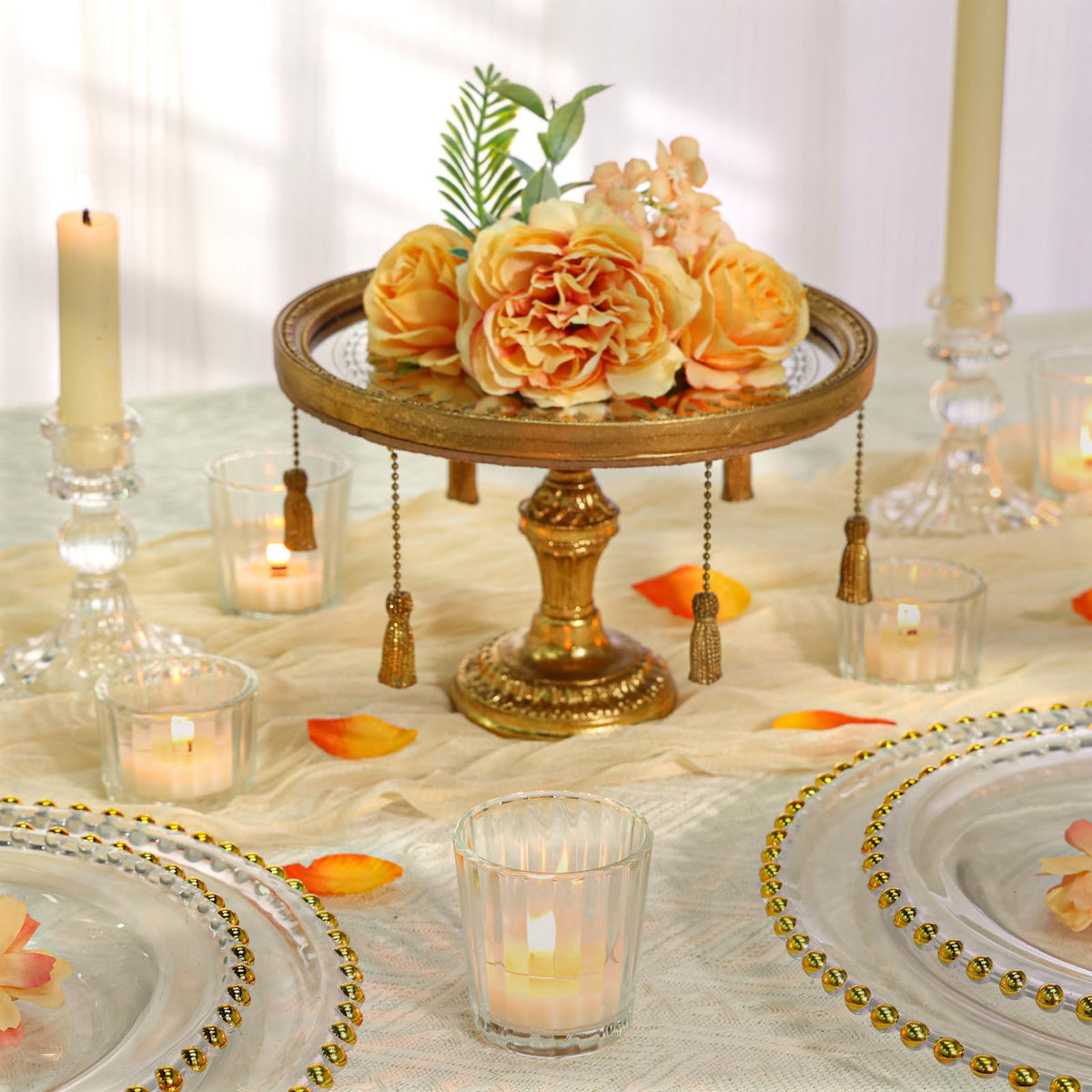 SUPMIND 24 Pcs Ribbed Clear Votive Candle Holders – Glass Tea Light Candle Holder for Weddings, Baby Showers, Home Decor, Party Centerpieces, and Table Decoration
