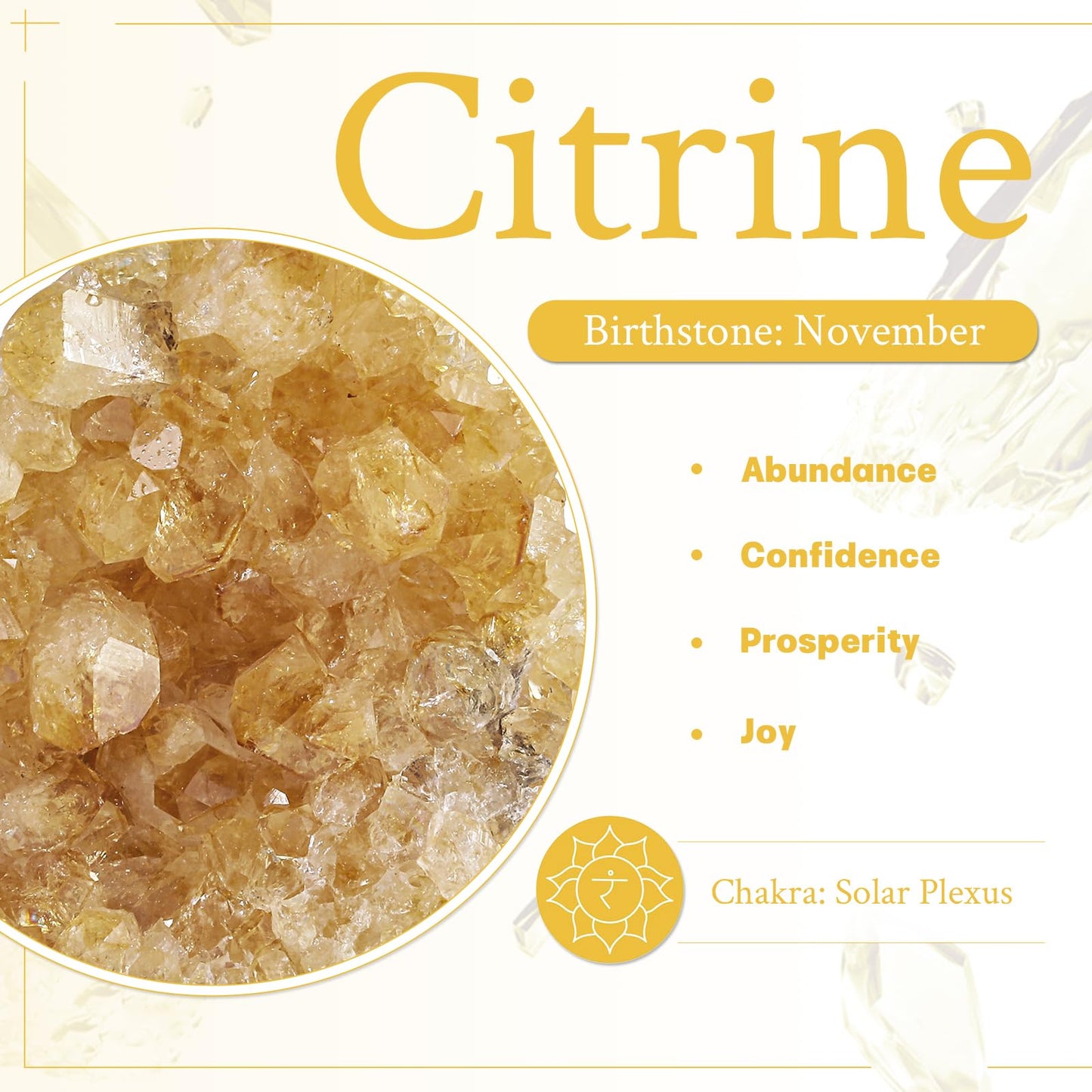 mookaitedecor Natural Citrine Crystal Cluster Geode, Self-Standing Yellow Quartz Stone Raw Crystals and Minerals Specimen for Healing Home Decor, 51-100 g