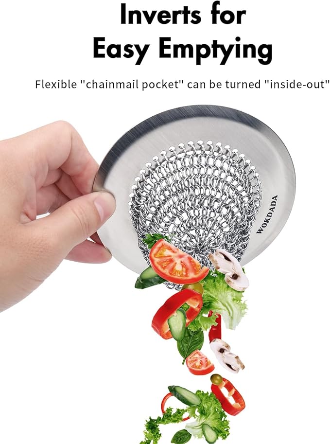 Revolutionary Kitchen Sink Drain Strainer & Sink Stopper/Patented Reversible