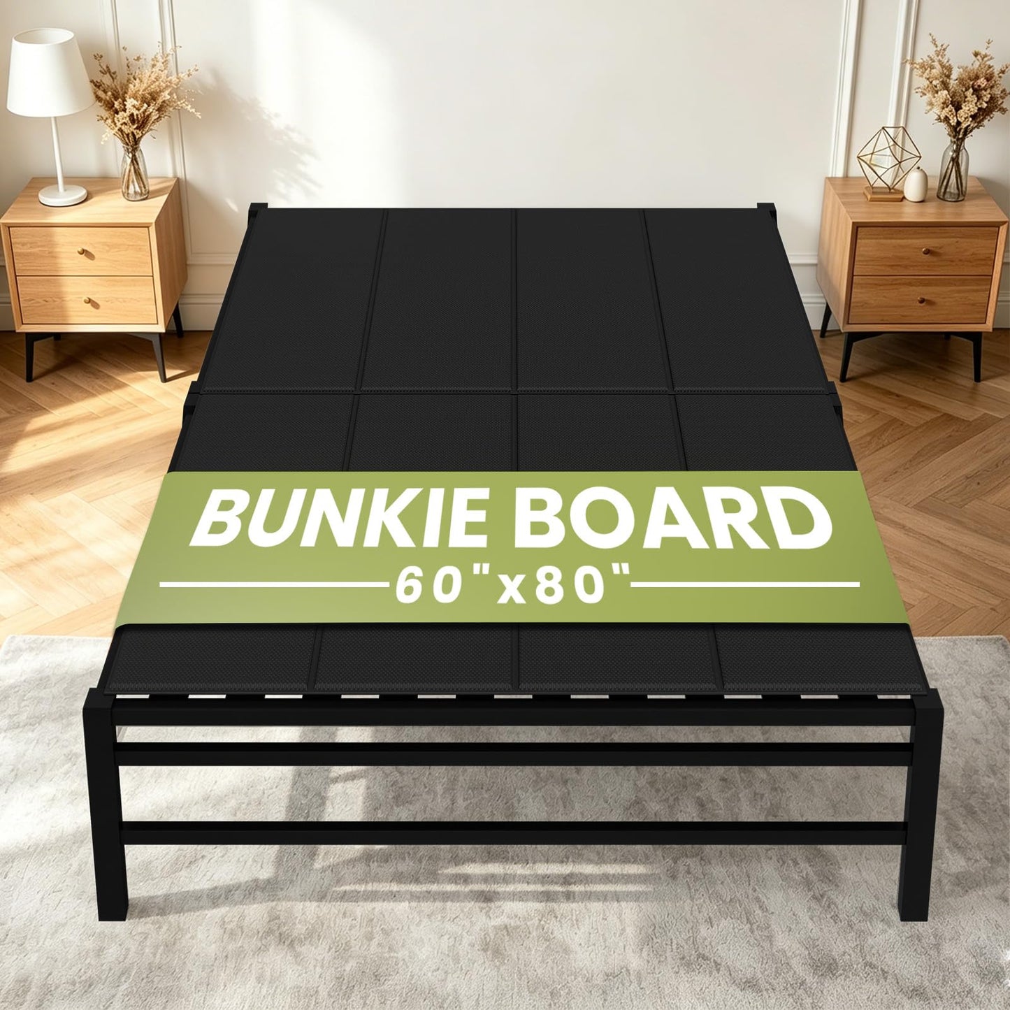 Xenohuaxis Heavy Duty Bunkie Board Queen Size 60"x80",10MM Bed Support Board, Anti-Sag Mattress Support for Slatted Bed Frame, Bunk Bed & Platform Bed