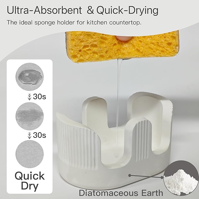 Ultra Absorbent Stone Sponge Holder