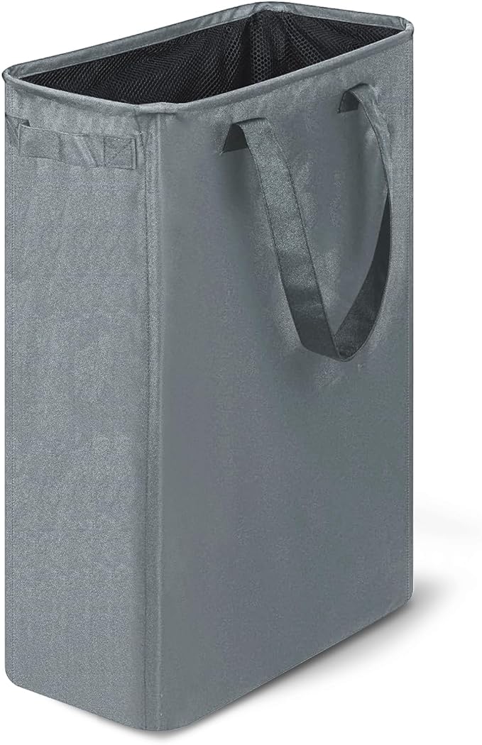 Slim Laundry Hamper, 48L Ultra Thin Collapsible Laundry Basket