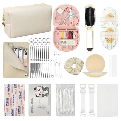 Bridal Emergency Kit for Wedding Day, 60+ Wedding Essentials Survival Set for Team Bride, Portable Travel Set with Makeup Bag, Daily Work Essentials