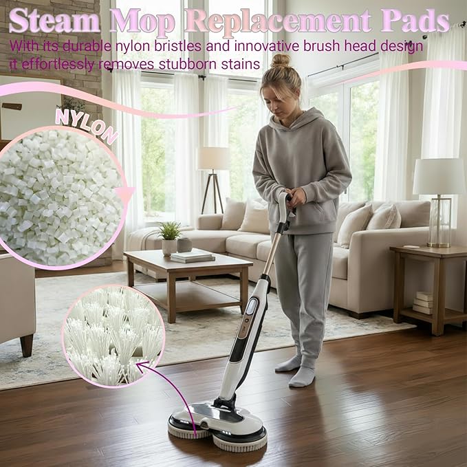 Steam Cleaner Mop Replacement Brush Heads