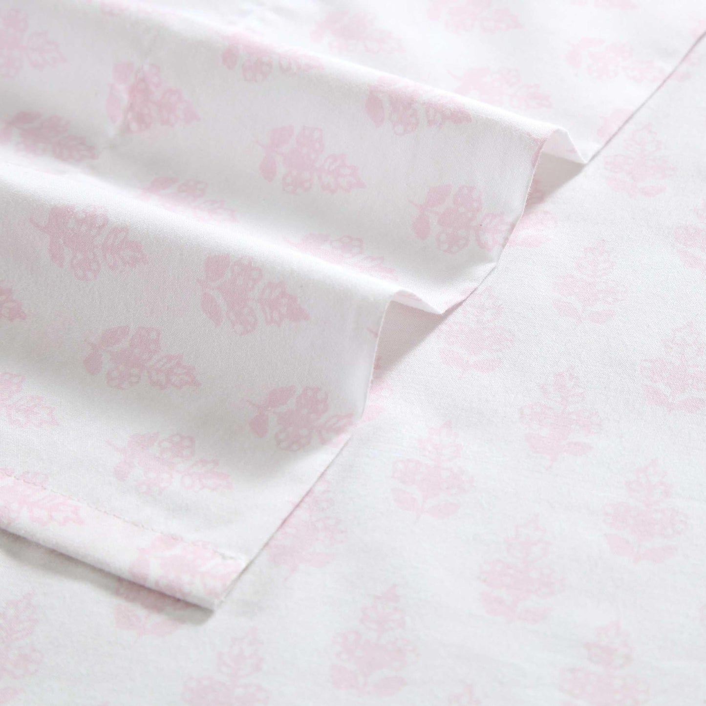 Laura Ashley - King Sheets, Lightweight & Breathable Cotton Percale Bedding Set with Matching Sham(s), Oeko-Tex Certified (Francesca Pink, King)
