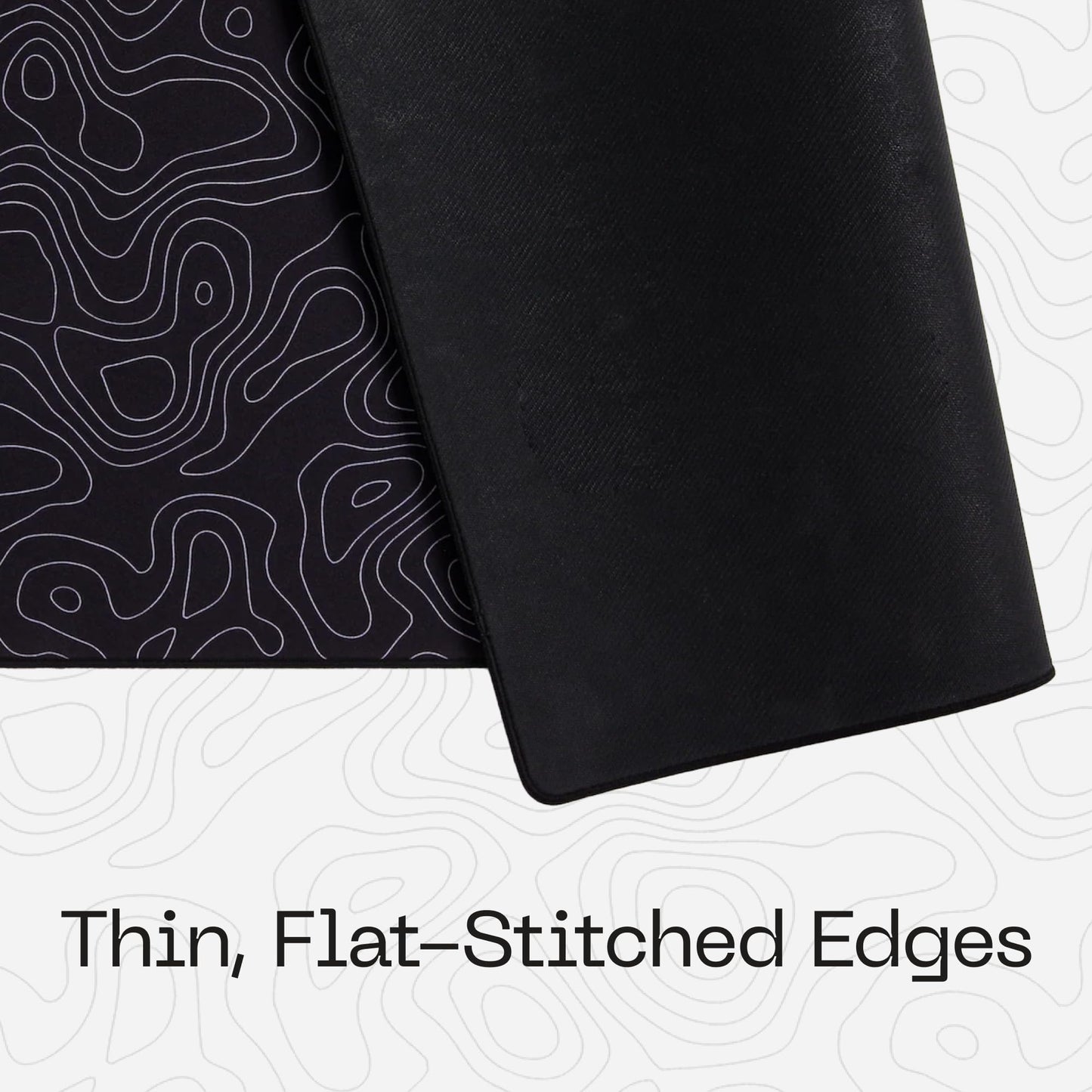Higround BLACKICE XL Topograph Gaming Mousepad, Cool Medium Speed Desk Mousepad, Computer Mouse Mat, Flat Stitched Edge, Full Range of Motion, Non-Slip Rubber Base, Perfect for Gamers & Office Use