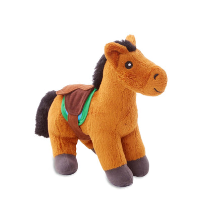 Melissa & Doug Feed & Groom Horse Care Play Set with Plush Stuffed Animal (23 pcs) Pretend Play Horse Plush Toys for Girls and Boys Toddlers Ages 1+