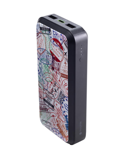Mophie powerstation prime20 - Ultra-Compact Portable Power Bank with 20,000mAh Internal Battery, 18W USB-C PD Fast Charging, 3-Device Simultaneous Charging, Eco-Friendly Design