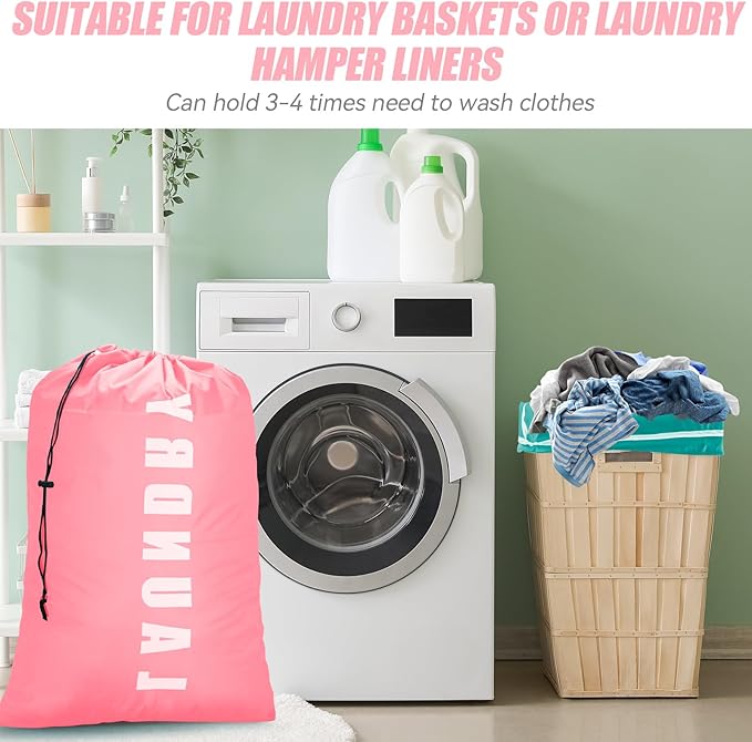 Laundry Bag, 2 Pack Travel Laundry Bags