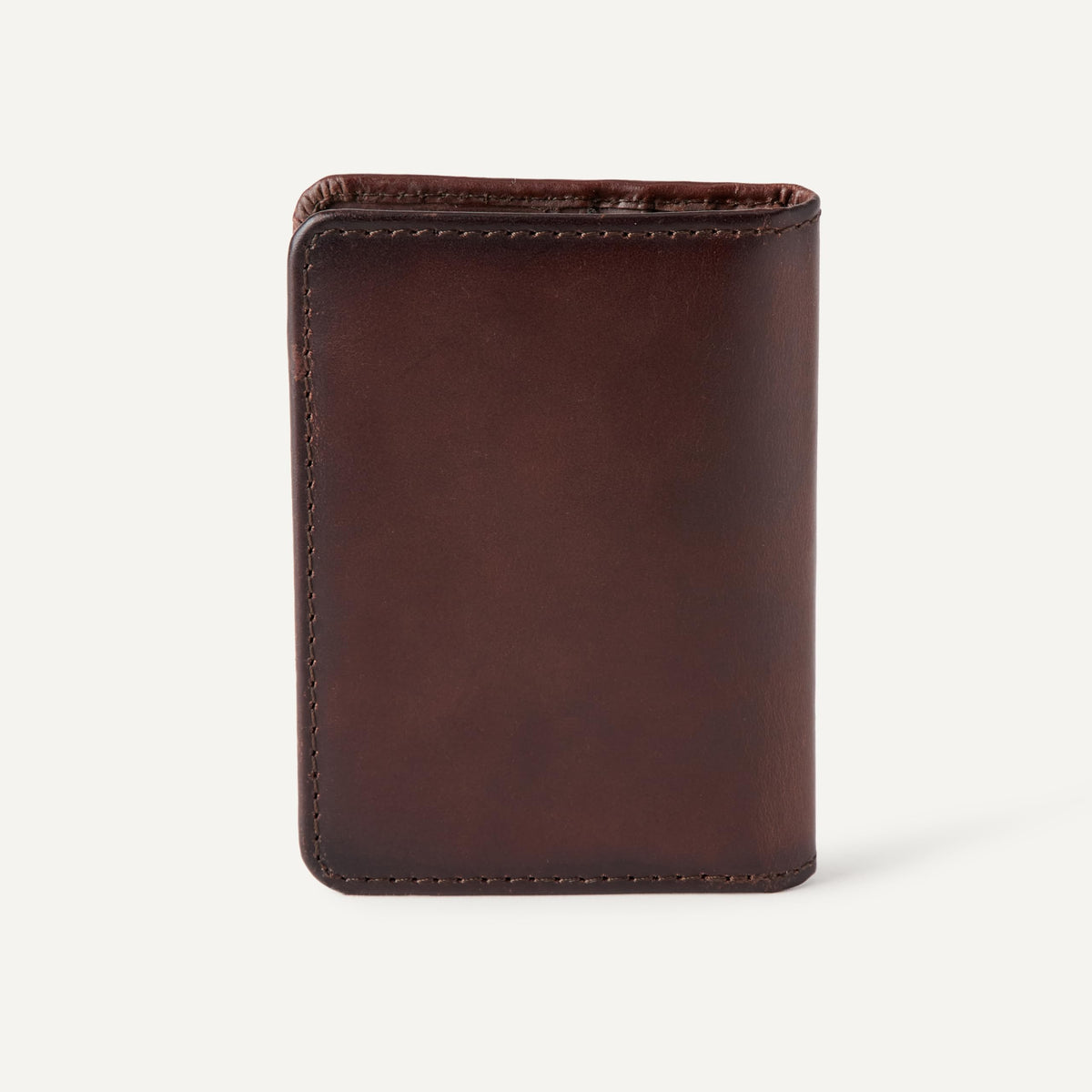 Amazon Essentials Men's Leather Casual Card Case Bifold Wallet, Brown, One Size