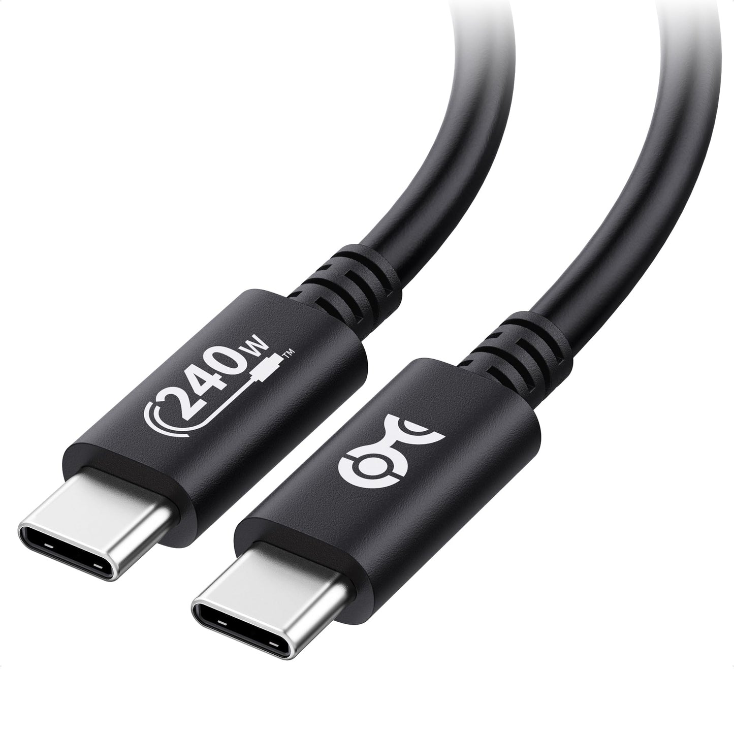 Cable Matters [USB-IF Certified] 240W USB C Cable - 6.6ft, Up to [240W Charging, 480Mbps], No Video Support, USBC Charger Cable/USBC Charging Cord for MacBook/iPad Pro/XPS/Surface Pro, White