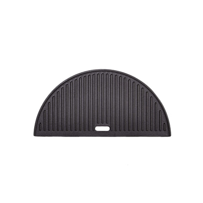 Kamado Joe KJ-HCIGRIDDLE Classic Joe - Half Moon Cast Iron Reversible Griddle Grill Accessory, Black
