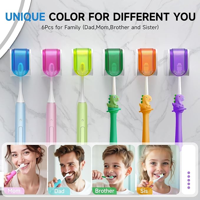 Toothbrush Holders for Bathrooms【Upgrade Single Slot Design】 Toothbrush Holder