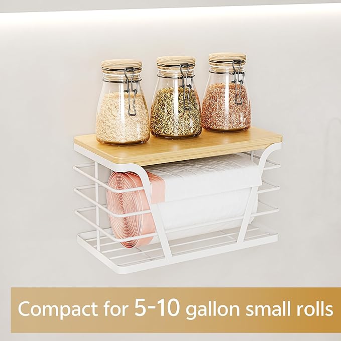 Small Grocery Bag Holder, Trash Bag Dispenser