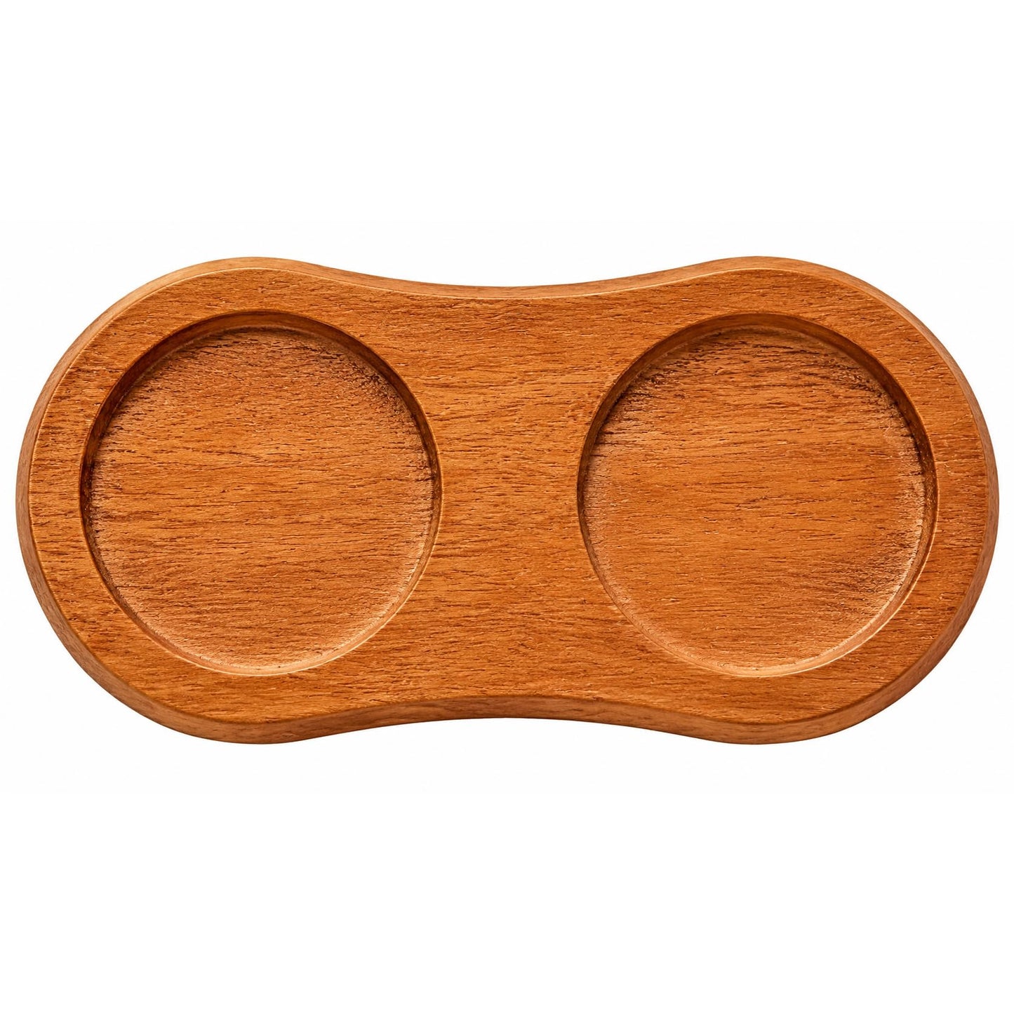Wood Pepper Grinder Tray Salt and Pepper Mill Holder Rubberwood Stand Organizer for Kitchen Counter Dining Table Spice Grinder Base Storage