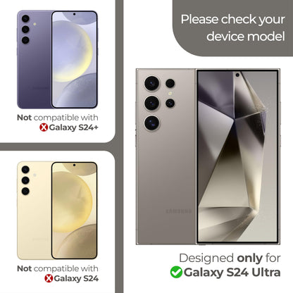 ArmorSuit 2 Pack for Samsung Galaxy S24 Ultra Screen Protector (6.8") Case Friendly MilitaryShield HD Clear Film - Made in USA