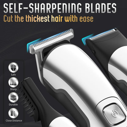 Ufree Beard Trimmer Men, Waterproof Electric Razor for Nose, Body, Face and Mustache, Cordless Hair Clippers Shavers for Men Grooming Kit, Gifts for Husband Father