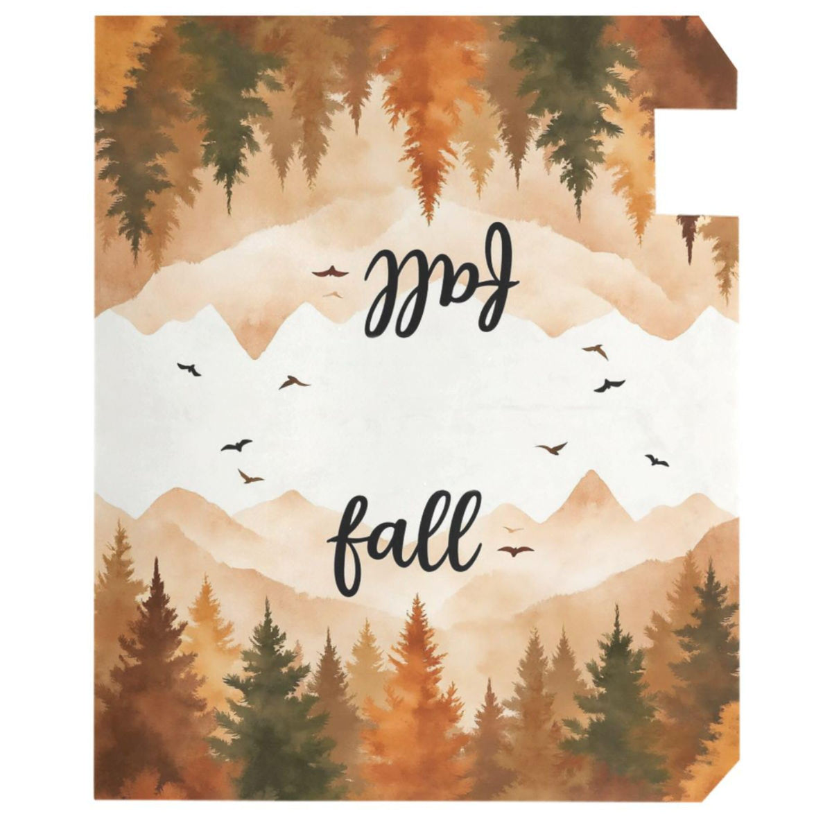 Wamika Hello Fall Forest Magnetic Mailbox Covers Autumn Pine Tree Mailbox Cover Over Size Full Magnet Garden Yard Porch Mail Boxes Cover Holiday Decorations 25" L x 21" W