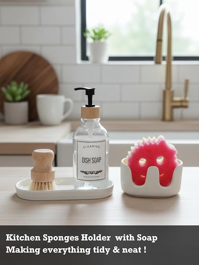 Ceramic Double Sponge Holder
