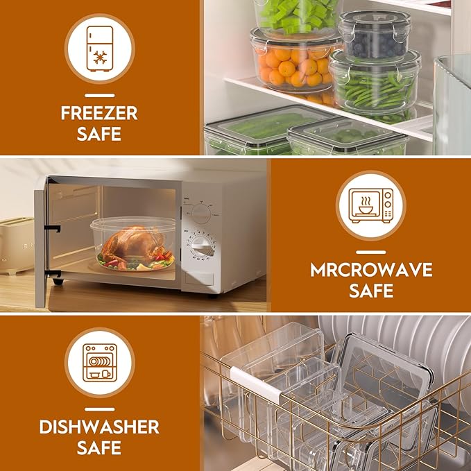 48 PCS Food Storage Containers