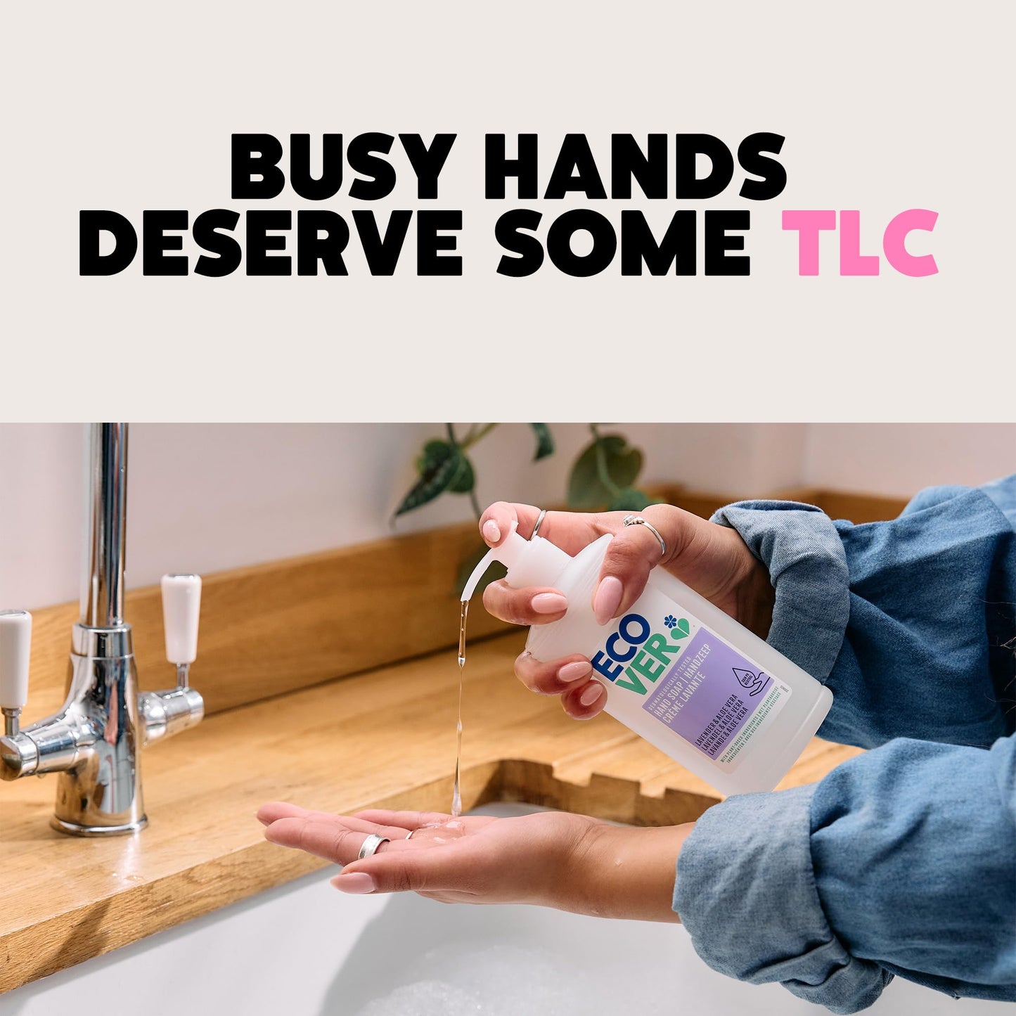 Ecover Hand Wash Refill, Hand Soap, Gentle Hand Cleansing, Fresh Citrus & Orange Blossom Scent, Pack of 1, 1 x 950ml