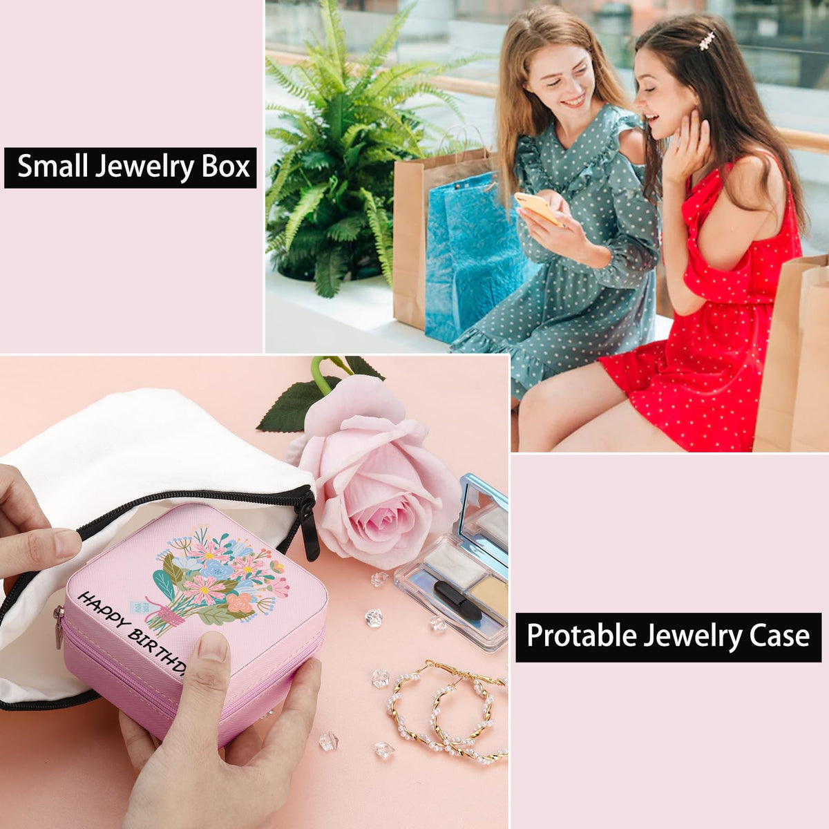 Haoze Sloth Gifts Jewelry Box for Women, Small Travel Jewelry Case Jewelry Holder Organizer Jewelry Box for Lover Gifts(Sloth)
