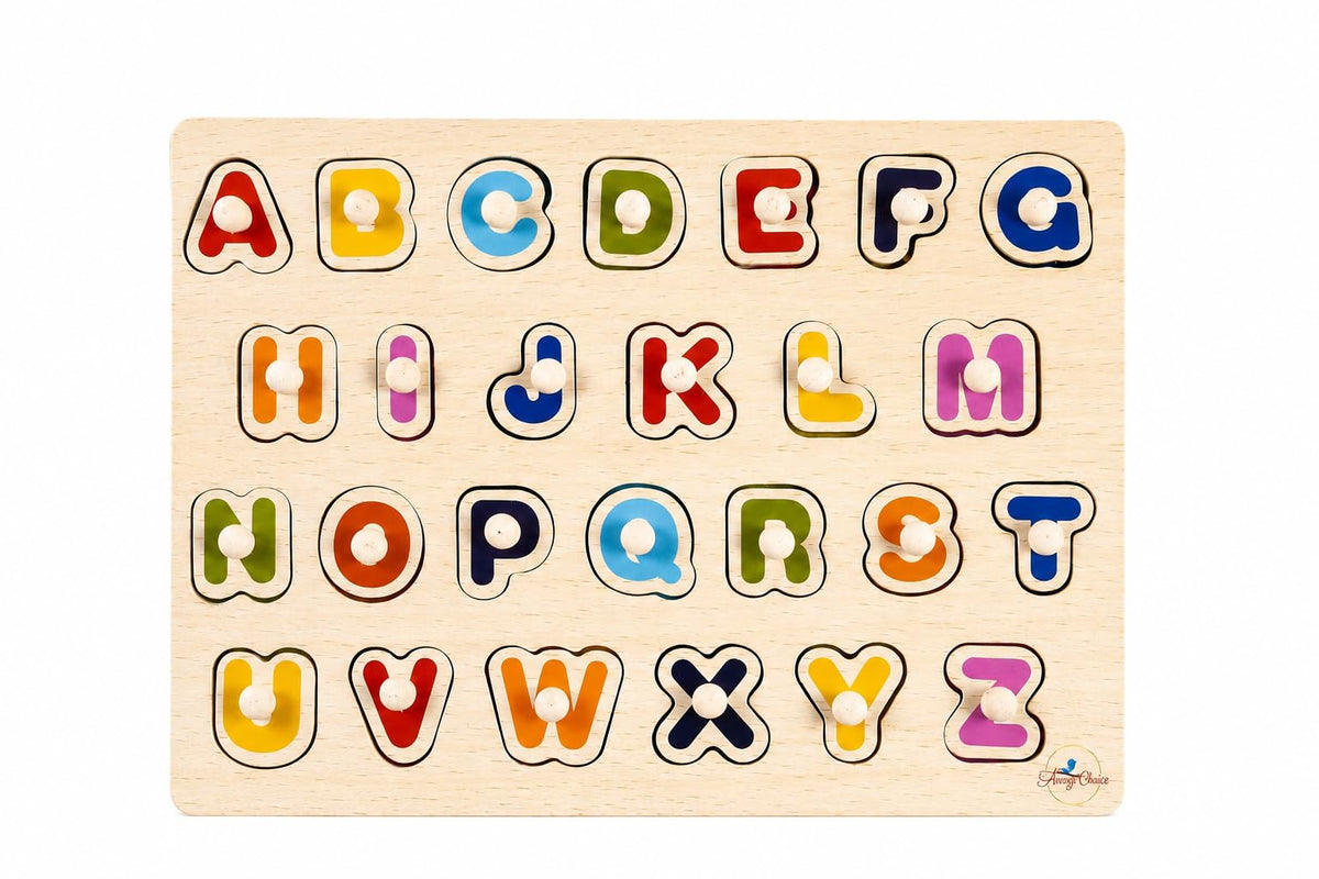 Avery's Choice Magnetic Wooden Capital Letter Board Puzzle, 30 x 22.5 cm