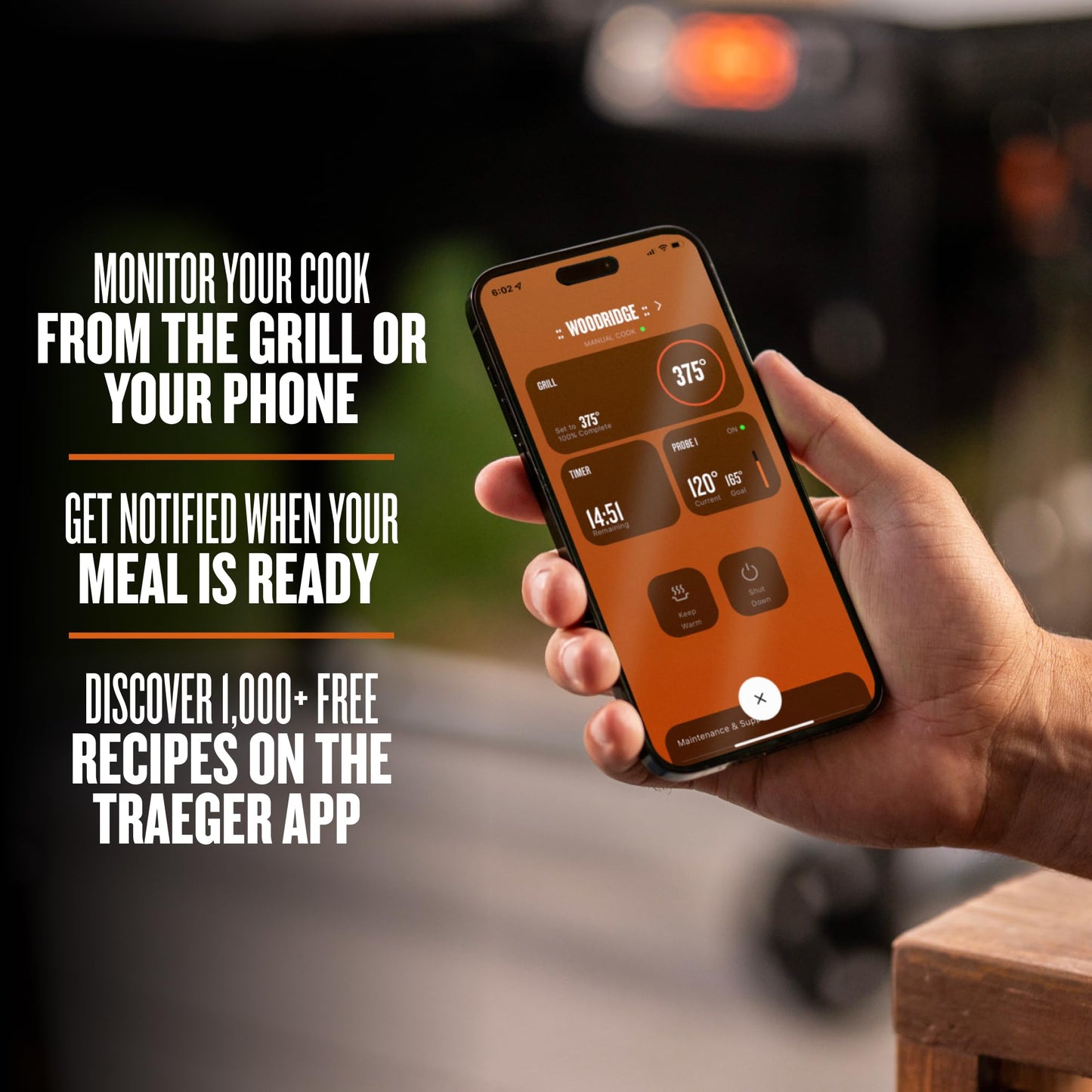 Traeger Grills Woodridge Electric Wood Pellet Grill and Smoker, Wi-Fi Temperature Control up to 500 Degrees, 860 Sq. In. Cooking Capacity, 6-in-1 for Outdoor Grilling, Smoking, BBQ, Black, TFB86MLH