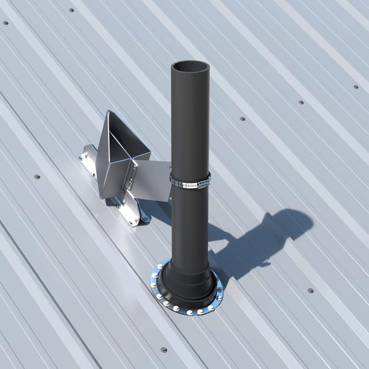 Kuma Snow Destroyer for Vents. USA Made. Universal Fit. Lifetime Protection for 2-5" Pipes and Satellite Dishes