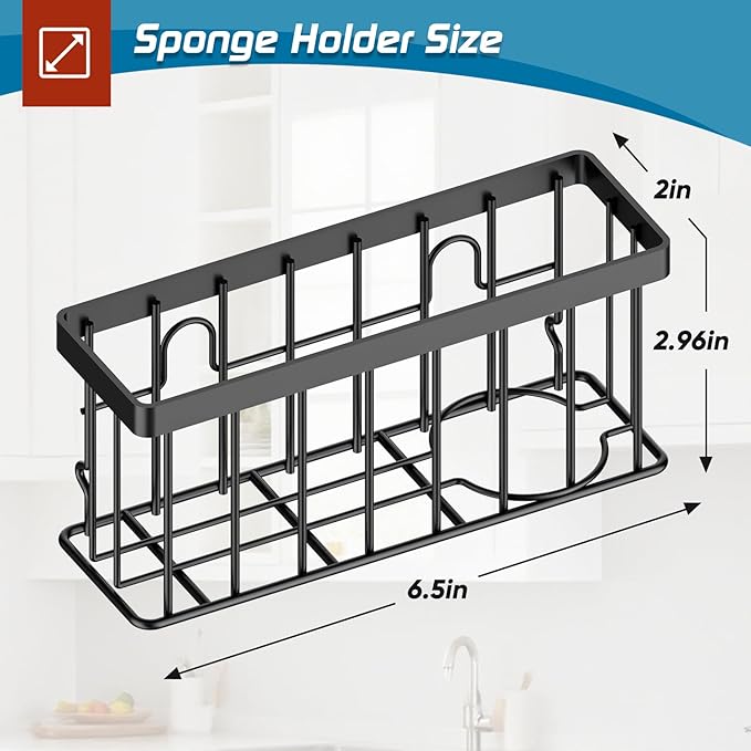 Sponge Holder for Kitchen Sink, Sink Caddy Organizer