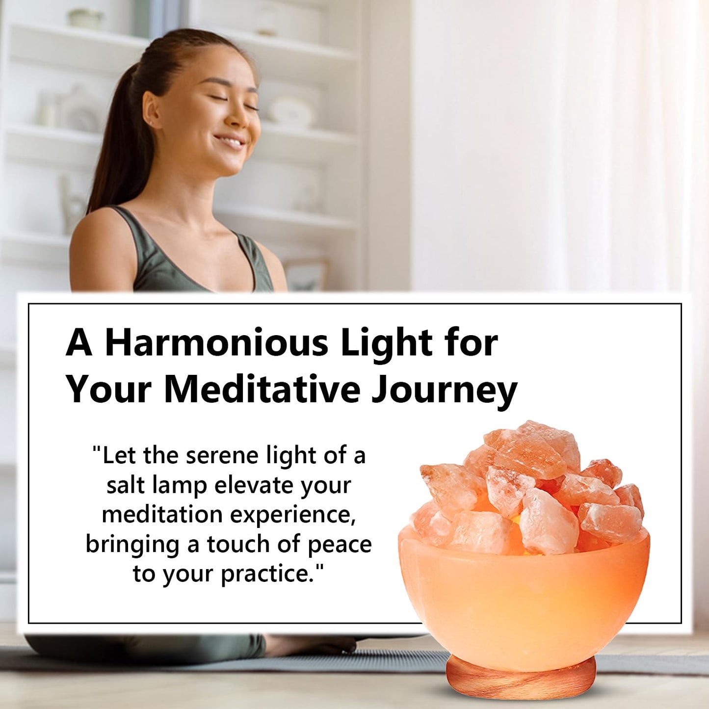 Himalayan Glow Pink Salt Bowl Night Lamp with Crystal Himalayan Salt Chunks | Hand-Carved Himalayan Salt Lamp for Air Purification and Relaxing Ambiance