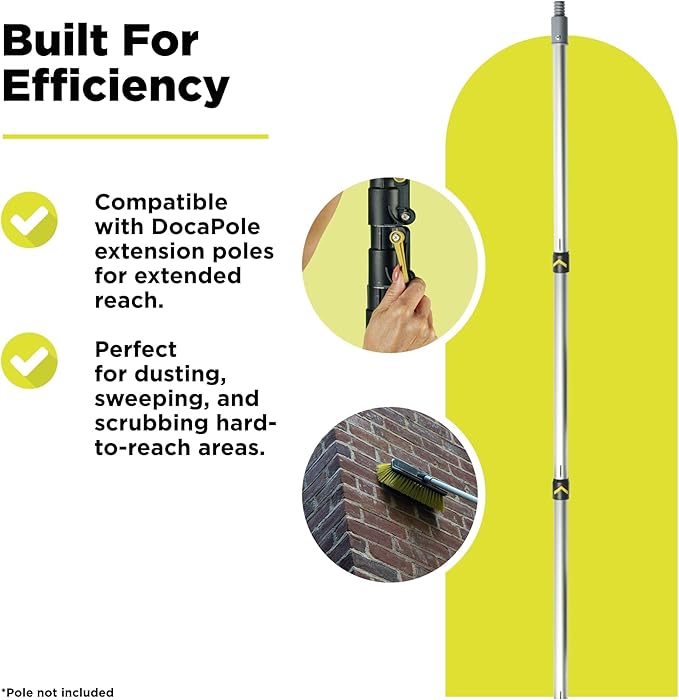 DOCA Scrub Brush Attachment for Long Handle Extension Pole