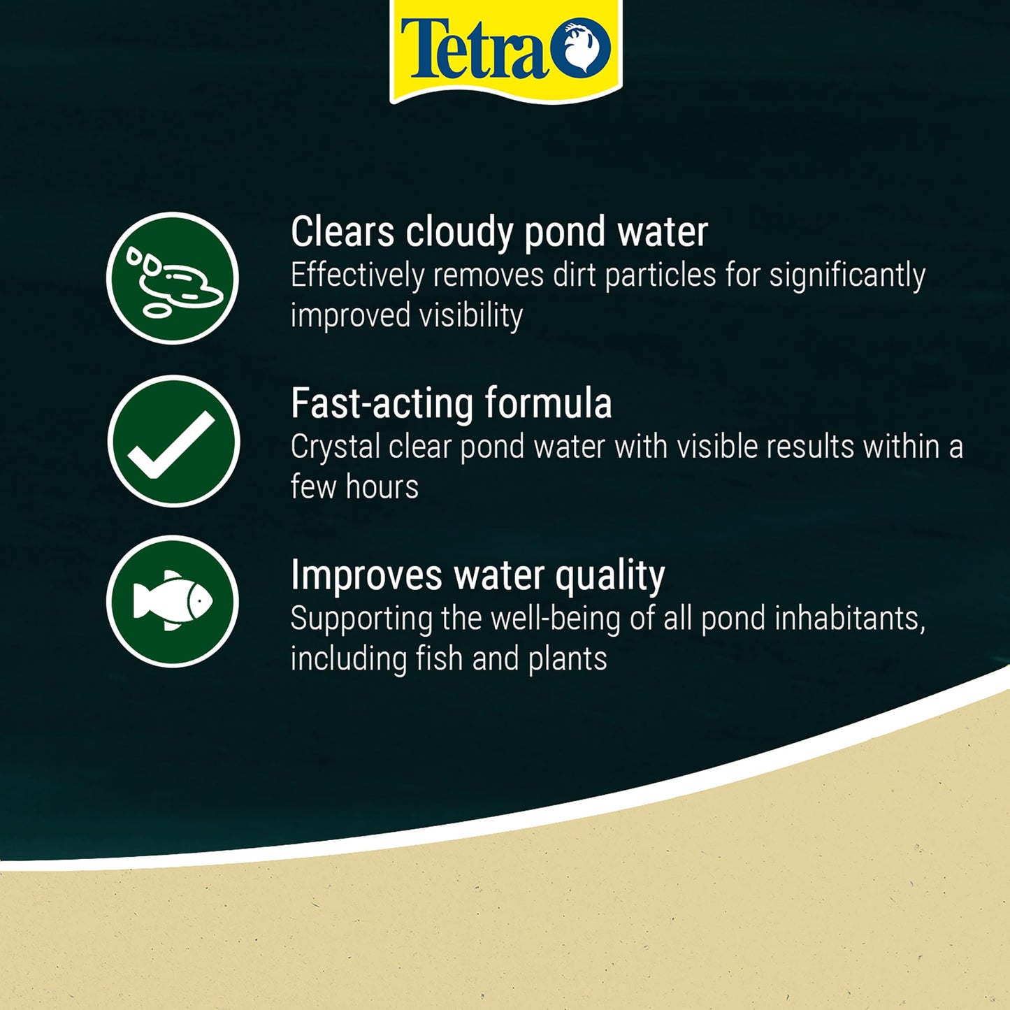 Tetra Pond Crystal Water, Effectively Clears Dirty Pond Water, 500 ml